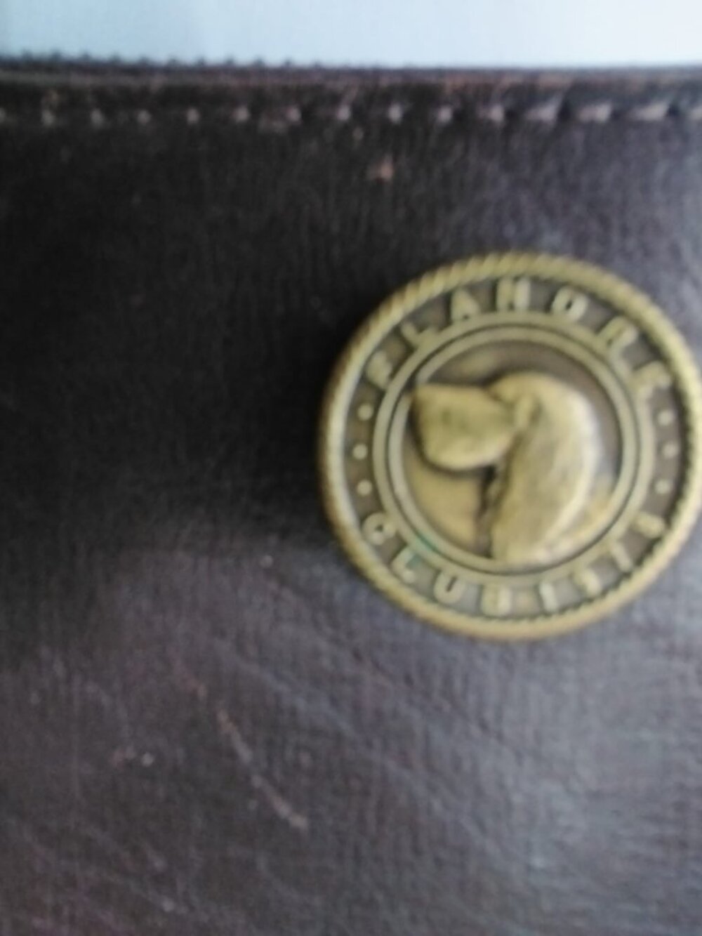 Vintage Flandre Club 1978 Brown Leather Zip Around Bifold Wallet w/ Coin Pocket - Picture 2 of 3
